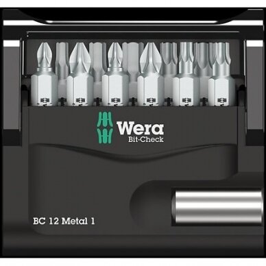 Набор насадок Bit-Check 12 Metal 1 WERA 1