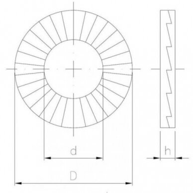 Nord-Lock paplāksne 1