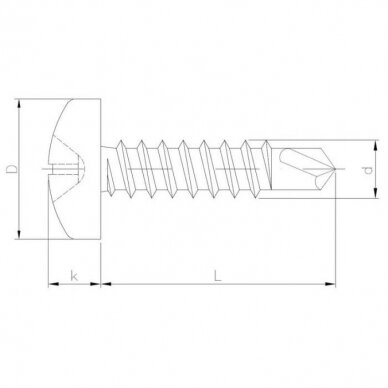 Savisriegis DIN 7504N 1