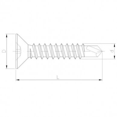 Savisriegis DIN 7504P 2